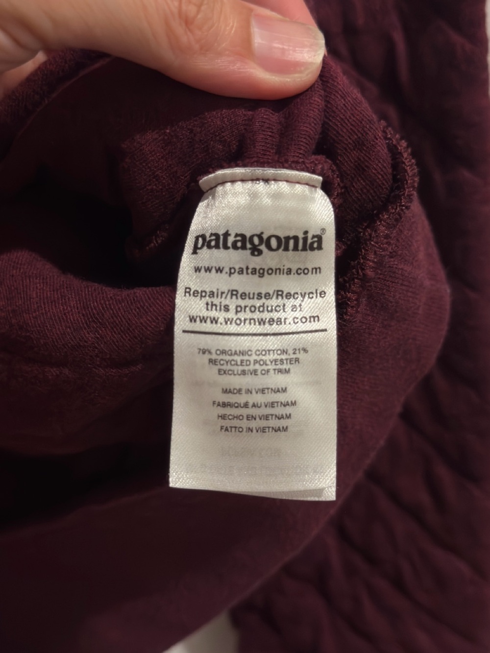 Patagonia Organic Cotton Quilt Crew Size Large - Picture 6 of 7